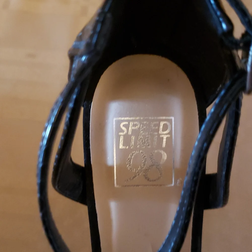 Speed Limit 98 Black Multi Media Platform Sandals 💥 - Picture 8 of 8